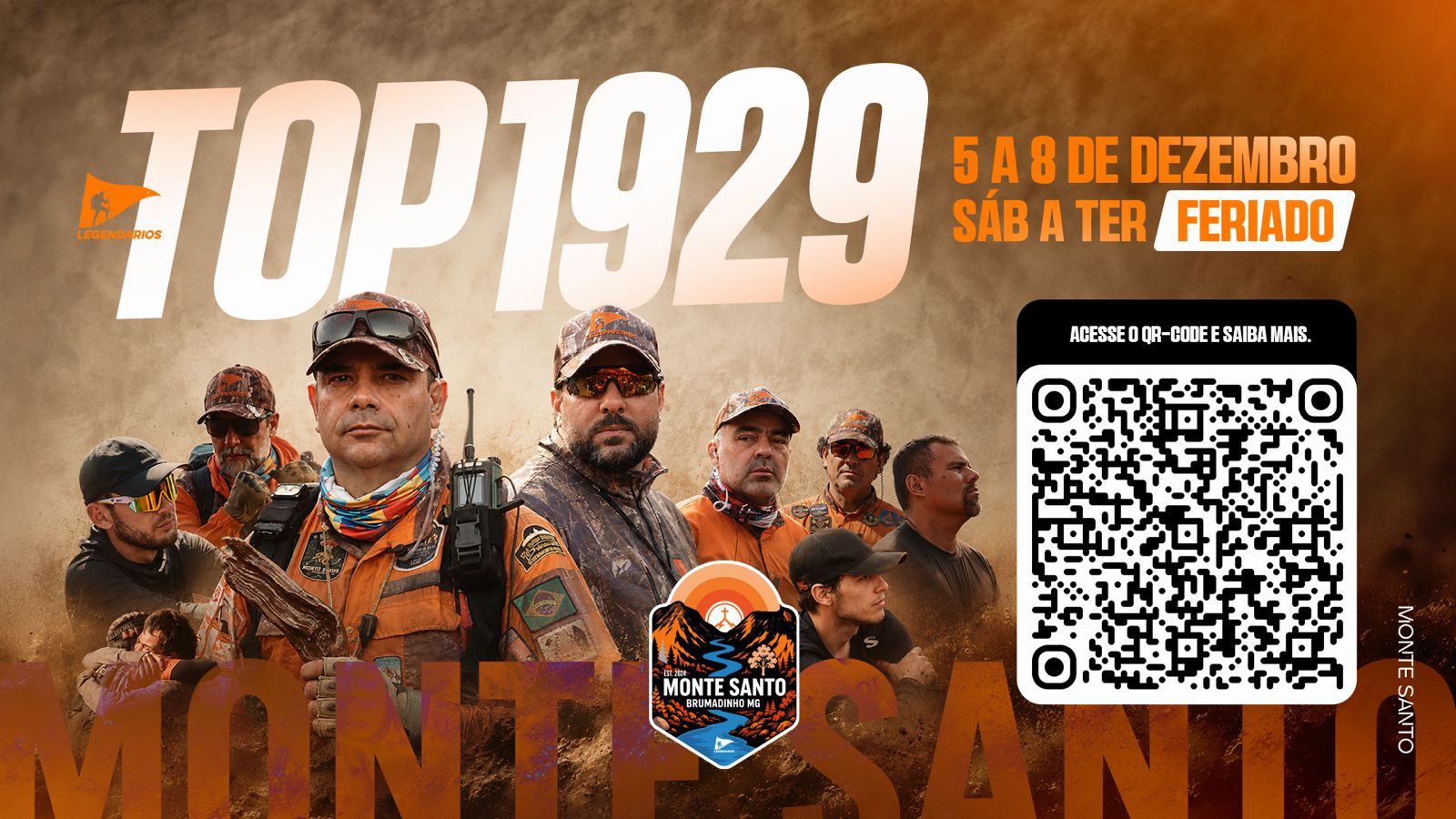 Arte oficial do TOP 1929 — Legendários Monte Santo